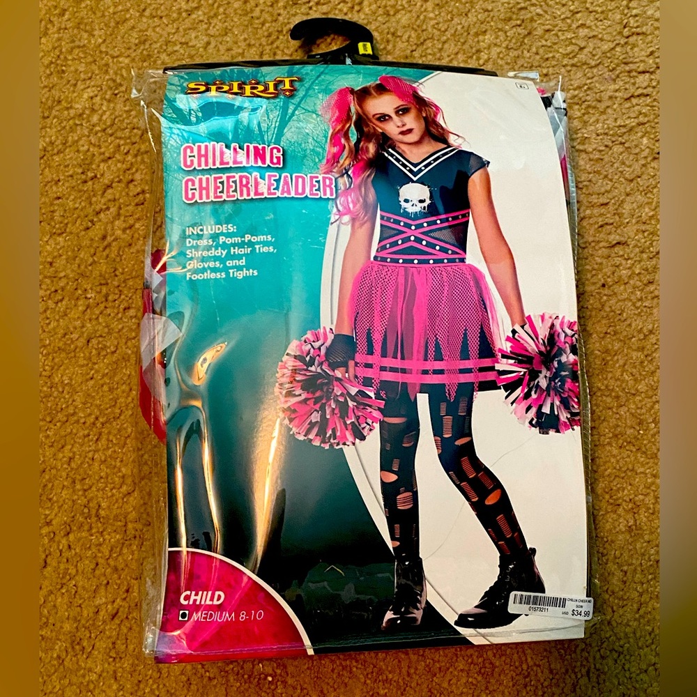 Chilling Cheerleader Child Size Medium Halloween Costume